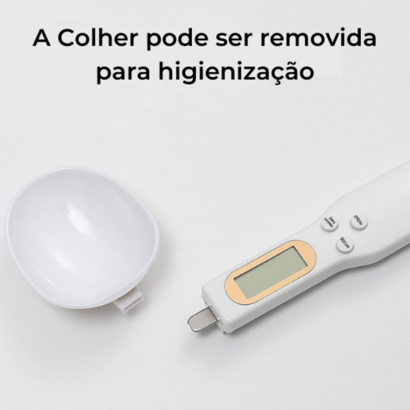 Colher De Medida Portátil Com Balança Digital Para Alimentos